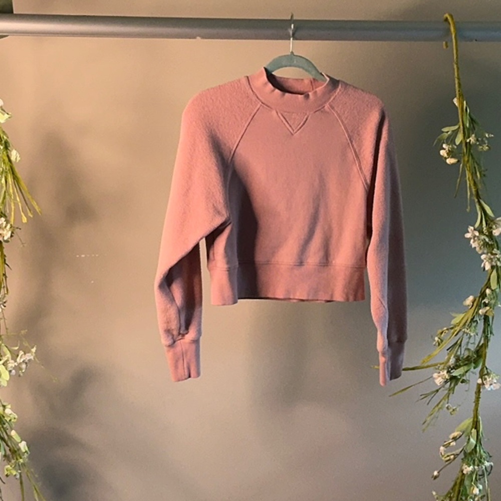 UGG Pink Boxy Long Sleeve Sweatshirt